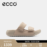 ecco 爱步 拖鞋女 24年夏季软底泡芙鞋厚底休闲凉拖 科摩206663
