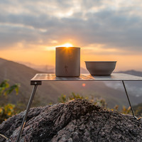 Naturehike 挪客无柄双层钛杯户外野餐餐具便携野营超轻纯钛水杯