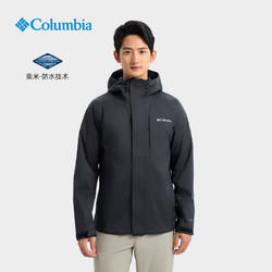 Columbia 哥伦比亚 冲锋衣男士春季户外运动休闲连帽开衫防水单层夹克外套RE0086 RE0086464 XL