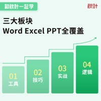 秋叶 和秋叶一起学wps教程视频PPT Excel Word全套零基础办公视频课