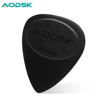 AODSK 奥德斯克（AODSK）AP-01BK吉他拨片柔韧磨砂黑色标准0.6毫米扫弦指弹防滑拨片10枚装
