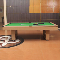 祖彤标准台球桌室内成人商用黑8大理石桌球台多功能 八尺绿色+白石板