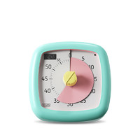 TIMESS 可视化计时器学生专用儿童学习手动倒计闹钟定时提醒器时间管理器  GS02-2湖蓝色单屏
