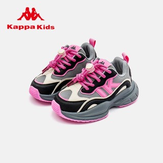 KAPPA KIDS鞋运动鞋女童轻便老爹鞋=KAZB2340016 米蓝 34