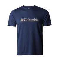 哥伦比亚 T恤男士春夏季新款户外休闲速干时尚舒适透气圆领短袖上衣AE0801