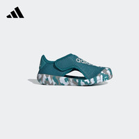 adidas 小浮艇 ALTAVENTURE魔术贴包头凉鞋男小童阿迪达斯轻运动 灰蓝色/白色 31.5码