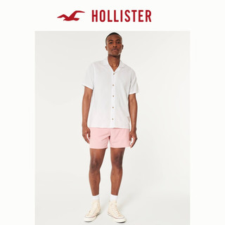 HOLLISTER24春夏绣花古巴领短袖衬衫 男 KI325-4008 白色条纹 XS (170/84A)