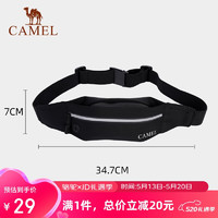 CAMEL 骆驼 跑步手机袋男腰包女运动包轻薄隐形腰带跑步装备 173BA9X010 黑色