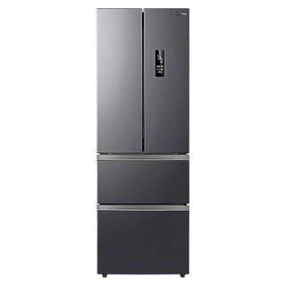 Midea 美的 325升法式多门冰箱 变频一级能效 独立变温空间家用电冰箱风冷无霜BCD-325WFPM(E)布朗棕