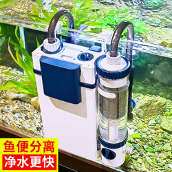 SUNSUN 森森 鱼缸过滤器壁挂式抽水泵净水过滤循环系统 6W过滤器 可除油膜
