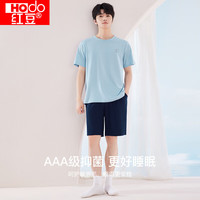 红豆居家 红豆 Hodo 男女士睡衣短袖情侣款家居服套装