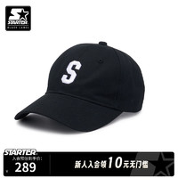STARTER【明星同款】 | 棒球帽潮流字母经典S帽子时尚百搭鸭舌帽 黑色 软衬 均码
