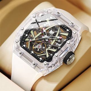 格雅（GEYA）珠穆朗玛峰系列品牌国表夜光机械手表男士镂空腕表520