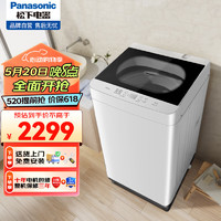 Panasonic 松下 10公斤波轮洗衣机家用全自动清净乐号 除螨线纸屑 桶自洁免清洗 耐脏 XQB100-Q17CR