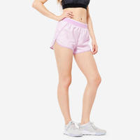 DECATHLON 迪卡侬 运动女士夏季外穿瑜伽速干有氧健身宽松短裤墨色S5076236
