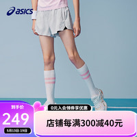 asics/亚瑟士童装儿童运动短裤夏季儿童经典假两件打底短裤 020灰色 140cm