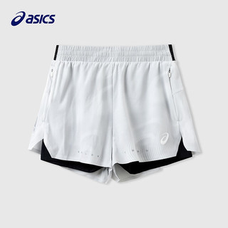 asics/亚瑟士童装儿童运动短裤夏季儿童经典假两件打底短裤 020灰色 140cm