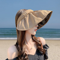 88VIP：优可秀 帽子女款2024新款夏天防晒时尚潮流大檐遮阳女士贝壳空顶帽
