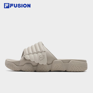 FILA FUSION斐乐潮牌男鞋BARRICADE SLIPPER拖鞋2024夏季凉拖 陶器棕-CK 41