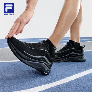 FILA 斐乐男鞋 SPD PANTHER 2路跑鞋2024夏季玄豹鞋 黑-BK 40