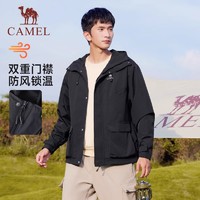 88VIP：CAMEL 骆驼 运动工装夹克外套男女2024秋冬季新款防风连帽户外休闲登山服