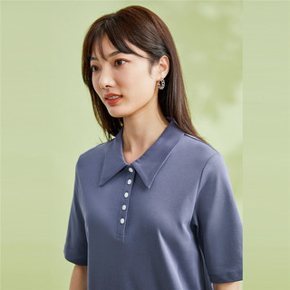 GIORDANO 佐丹奴 女装贝壳扣短袖POLO 05313385