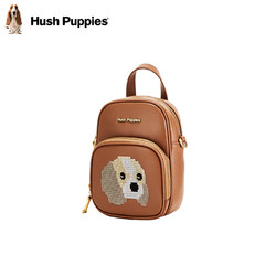 Hush Puppies 暇步士 女包新款小众设计可爱狗狗单肩包迷你手提包时尚潮流斜挎包
