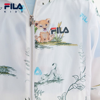 FILA【抗紫外线UPF50+】斐乐童装儿童外套小童防晒服 满印一-ZA 110