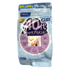 FANCL 芳珂 日本FANCL芳珂维生素 男性成人综合复合维生素八合一年代 40岁*30小袋/包