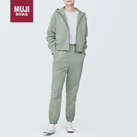 无印良品（MUJI）女式 紧密织裤子休闲裤运动裤女款春季款BB2PNA4S 浅绿色 S 