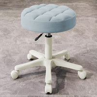 华恺之星凳子吧台椅家用可升降转椅旋转凳子前台滑轮凳圆凳BY651灰