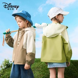 Disney 迪士尼 儿童外套薄款双面穿新款男童女孩洋气春秋季外穿大童冲锋衣