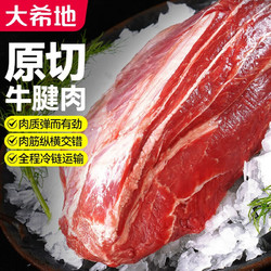 HITOMORROW 大希地 肉牛肉生鲜牛腱子肉冷冻炖煮烧烤食材 原切牛腱子1kg