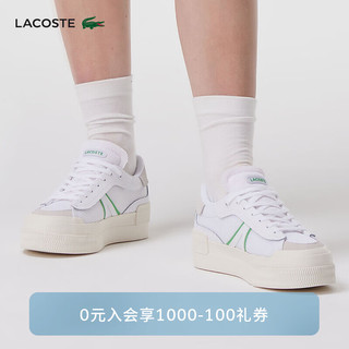 LACOSTE法国鳄鱼女鞋24夏季时尚百搭舒适休闲鞋女鞋|47CFA0010 65T/白色/米白色 5 38