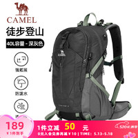 CAMEL 骆驼 双肩包男女款大容量便携登山露营徒步背包防泼耐磨书包