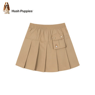 暇步士（Hush Puppies）童装儿童女童2024夏季锦棉弹力格面料纤薄轻盈俏皮活力工装半身裙 藏蓝 150cm