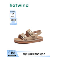 热风 hotwind2024年夏季新款女士百搭厚底软木拖外穿一脚蹬休闲凉