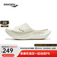 saucony 索康尼 摇篮2代运动拖鞋男女夏季厚底拖鞋跑后放松 浅灰米6 43