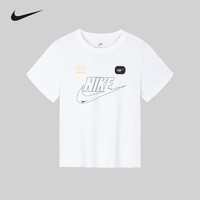 NIKE 耐克 儿童童装T恤NY2422745PS-001 纯白色 130/64