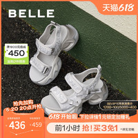 BeLLE 百丽 女鞋子厚底运动凉鞋女2024新款夏户外涉水罗马凉鞋B3V1DBL4