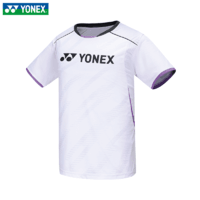 YONEX 尤尼克斯 新款尤尼克斯速干短袖羽毛球服男女运动上衣yy比赛服110094 男款白色