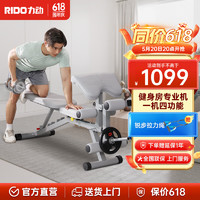 RiDO 力动康体 力动（RIDO）多功能哑铃凳健身椅仰卧起坐辅助器卧推凳家用健身器材TD51