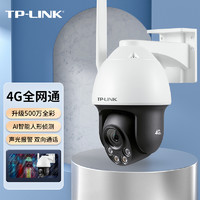 TP-LINK 普联 500万4G全网通监控摄像头室外防水球机支持220V全彩夜视360度智能监控器摄像机IPC653-A4G