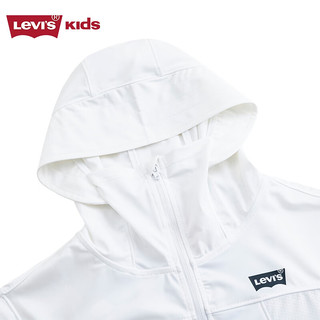 Levi's李维斯童装儿童皮肤衣24夏凉感遮阳防晒衣 明亮白 160/76(L)