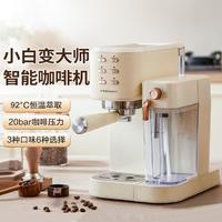 Royalstar 荣事达 高压奶泡机配奶箱办公室半自动花简意式咖啡机家用小型1.5L