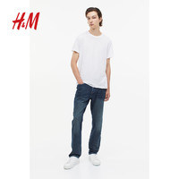 H&M HM男装牛仔裤夏季休闲舒适微弹耐穿直筒中腰长裤1169058