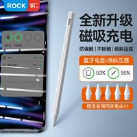 百億補貼：ROCK 洛克 磁吸電容筆iPadapplepencil手寫觸控筆一二代適用蘋果平板手寫筆