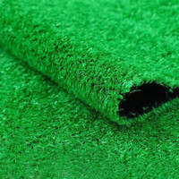 乐子君 仿真草坪地毯户外幼儿园人造草皮塑料人工假草阳台室内装饰工程 10mm翠绿1平方