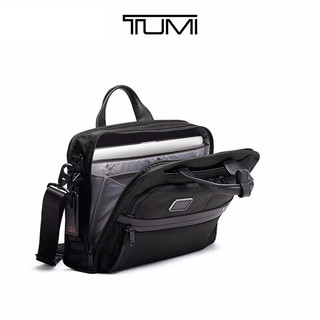 TUMI/途明Alpha 3男士三用公文包商务斜挎包双肩包单肩包 黑色/02603182D3 15英寸 中包