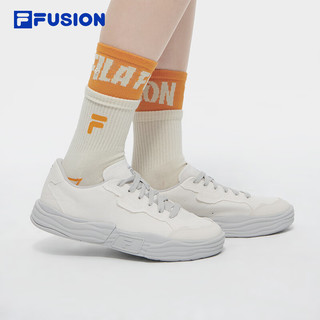 FILA FUSION斐乐潮牌女鞋POP II滑板生活鞋2024夏休闲帆布鞋 绯粉-BB 38